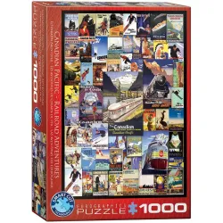 Puzzle Eurographics 1000 piezas Las aventuras del ferrocarril 6000-0648