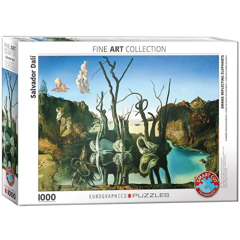 Puzzle Eurographics 1000 piezas Cisnes que se reflejan como elefantes 6000-0846
