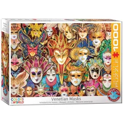 Puzzle Eurographics 1000 piezas Colors World Máscaras de carnaval de Venecia 6000-5534