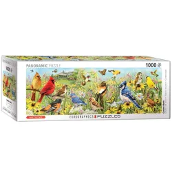 Puzzle Eurographics Panoramico 1000 piezas Jardín de pájaros 6010-5338