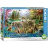 Puzzle Eurographics XXL 500 piezas Lobos en el lago de fantasía 8500-5360
