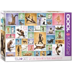 Puzzle Eurographics 1000 piezas Gatos de yoga 6000-0953