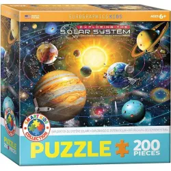 Puzzle Eurographics Kids 200 piezas Explorando el sistema solar 6200-5486