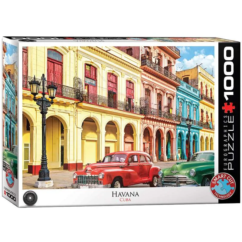 Puzzle Eurographics 1000 piezas Havana - Cuba 6000-5516