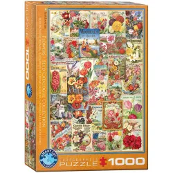 Puzzle Eurographics 1000 piezas Catálogos de Semillas de Flores 6000-0806