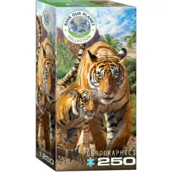 Puzzle Eurographics Save our planet 250 piezas Tigres 8251-5559