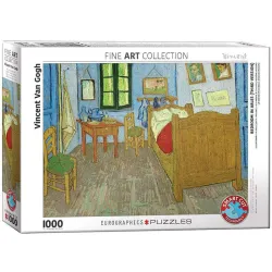 Puzzle Eurographics 1000 piezas Habitación en Arlés, Van Gogh 6000-0838