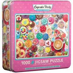 Puzzle Eurographics 1000 piezas Fiesta de cupcakes Lata 8051-5604