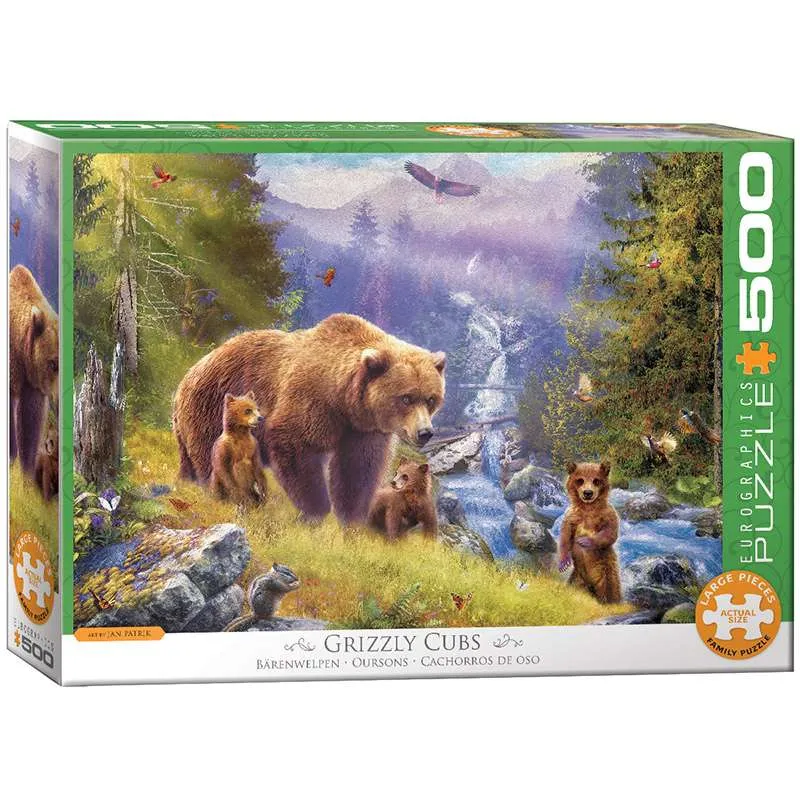 Puzzle Eurographics XXL 500 piezas Cachorros de oso 6500-5546