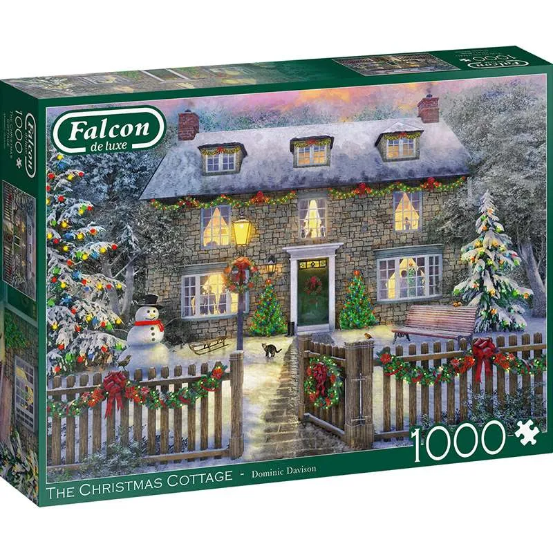 Puzzle Falcon 1000 piezas Cabaña en Navidad 11313