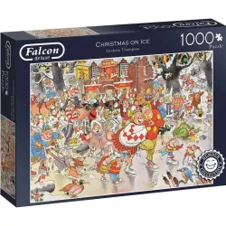 Puzzle Falcon 1000 piezas Navidad sobre hielo 11223
