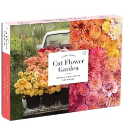 Puzzle Galison Floret Farm's Cut Flower Garden de doble cara de 500 piezas