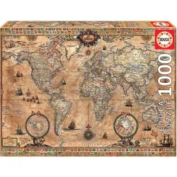 Educa puzzle 1000. Mapamundi antiguo 15159