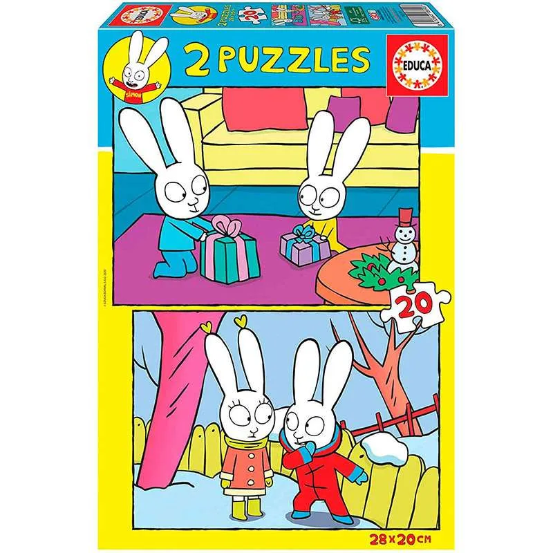 Puzzle Educa 2x20 piezas Simon 18890