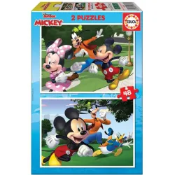 Educa puzzle 2x48 piezas Mickey y amigos 18885