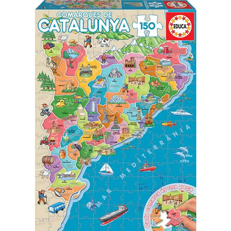 Educa puzzle 150 piezas Comarques de Catalunya 17269