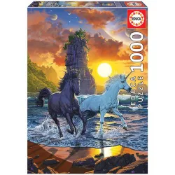 Educa puzzle 1000 Piezas. Unicornios en la playa 19025