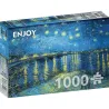 Puzzle Enjoy puzzle de 1000 piezas Noche estrellada sobre el Ródano, Van Gogh 1140
