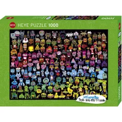 Puzzle Heye 1000 piezas Pens are my Friends Doodle arcoiris 29786