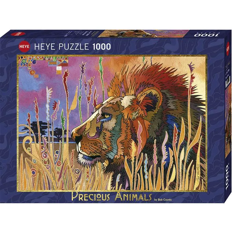 Puzzle Heye 1000 piezas Precious Animals León Tomando un descanso 29899