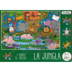 Puzzle infantil En la jungla 35 piezas