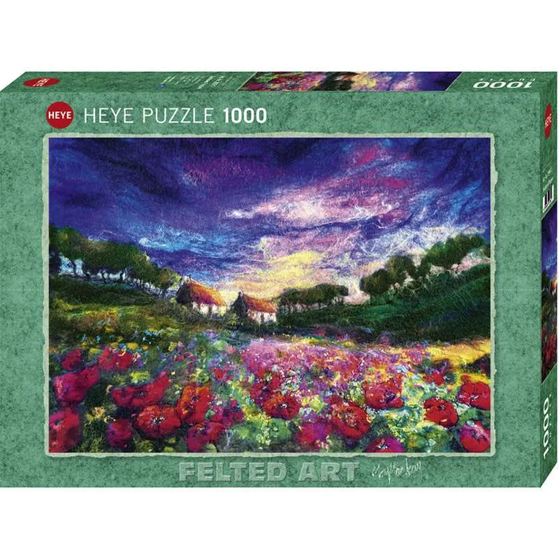Puzzle Heye 1000 piezas Amapolas al atardecer 29917