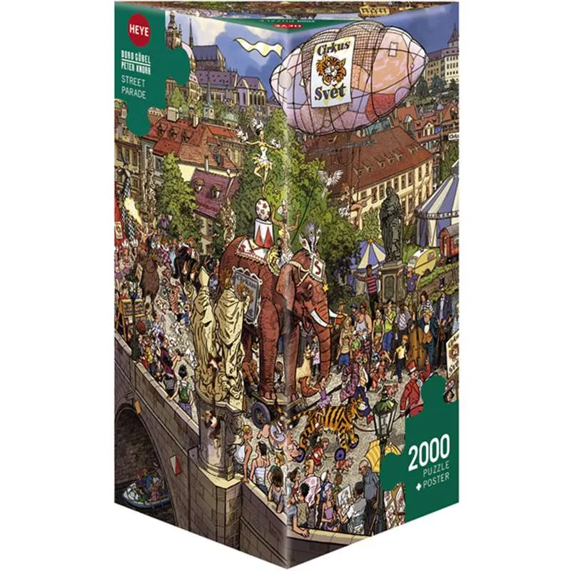 Puzzle Heye 2000 piezas Triangular Desfile callejero 29926
