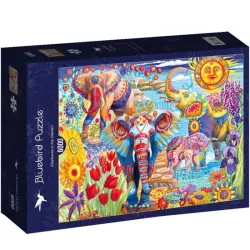 Bluebird Puzzle Elefantes en el jardín de 6000 piezas 70555