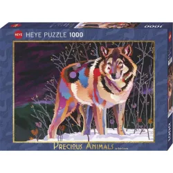 Puzzle Heye 1000 piezas Lobo de noche 29939