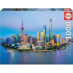 Educa puzzle 1000 piezas Shanghai al Atardecer 19254