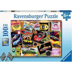 Ravensburger puzzle 100 piezas XXL Carteles de Carreras de Coches 128990