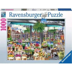 Ravensburger puzzle 1000 piezas Mercado de las flores, Amsterdam 139873