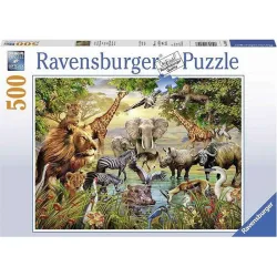 Ravensburger puzzle 500 piezas Grandes animales en el estanque 148097