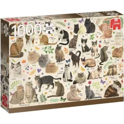 Puzzle Jumbo 1000 piezas Poster de gatos 18595