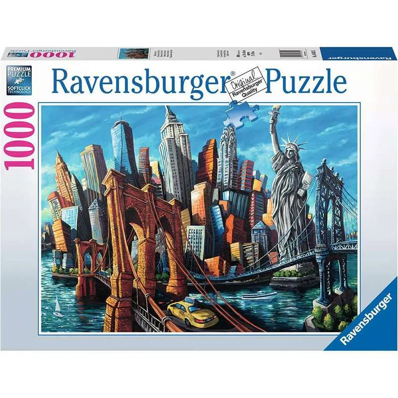 Puzzle Ravensburger Bienvenido a Nueva York 1000 piezas 168125