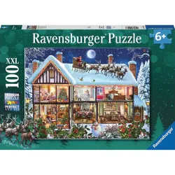 Ravensburger puzzle 100 piezas XXL Casa de Navidad 129966