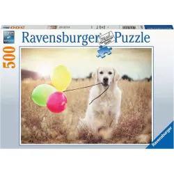 Ravensburger puzzle 500 piezas fiesta de globos y labrador 165858