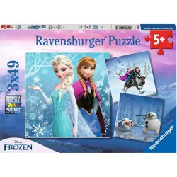 Ravensburger puzzle 3x49 piezas Frozen 092642