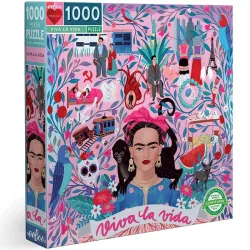 Puzzle eeBoo de 1000 piezas Viva la vida, Frida Khalo