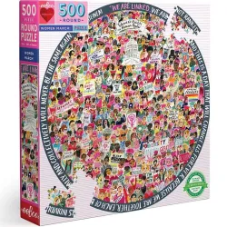 Puzzle eeBoo redondo de 500 piezas Marcha de las mujeres PZFWM
