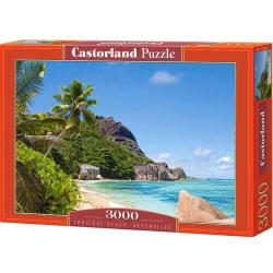 Puzzle Castorland Playa tropical, Seychelles de 3000 piezas C-300228