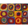 Puzzle madera SPuzzles 200 piezas Estudio de color con cuadros, Kandinsky