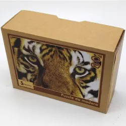 Puzzle madera SPuzzles 80 piezas La mirada del tigre