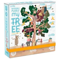 Puzzle Londji 100 piezas My Tree Pocket Reversible