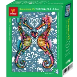 Puzzle Pintoo The colorful hippocampus de 150 piezas XS P1107