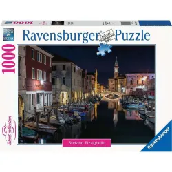 Puzzle Ravensburger Canales de Venecia de Noche de 1000 Piezas