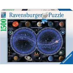 Puzzle Ravensburger Mapa Planisferio Celeste de 1500 Piezas