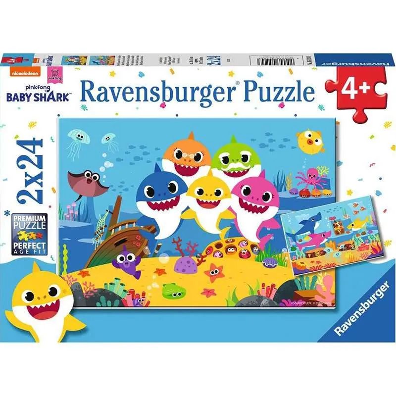 Puzzle Ravensburger Baby Shark 2x24 piezas 051243