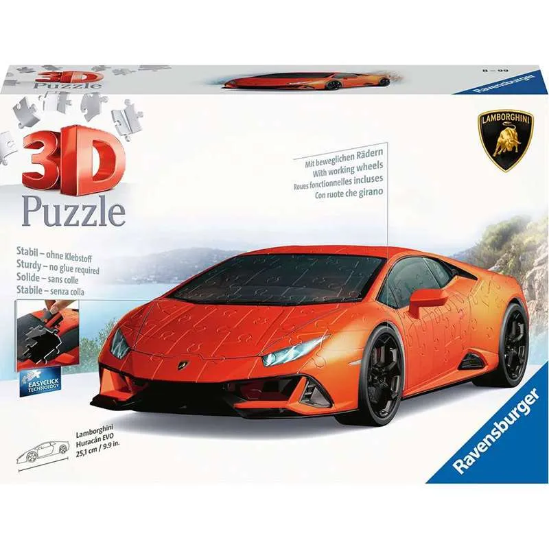 Puzzle Ravensburger Lamborghini Huracan EVO 3D 107 Piezas