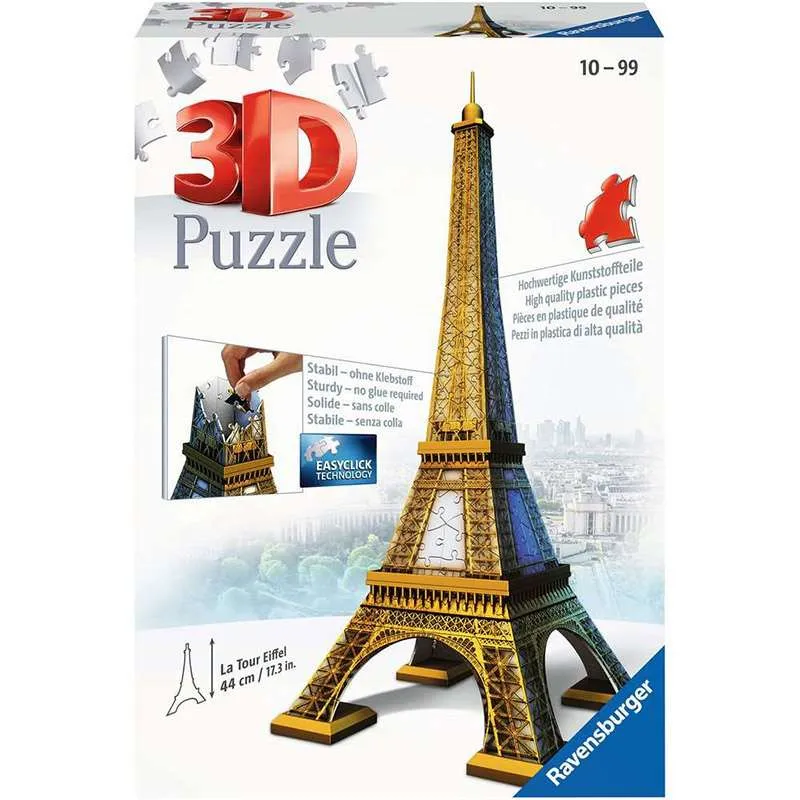 Puzzle Ravensburger Torre Eiffel 3D 216 Piezas